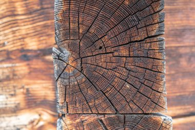 texture of brown wooden beam