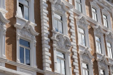Hamburg 'da eski bir evin dış cephesi