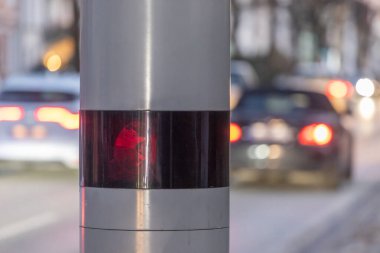 Hamburg 'da hız kamerası sütunu