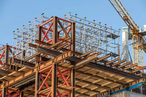 Large Construction Site Panel Ceiling Formwork — Foto de Stock