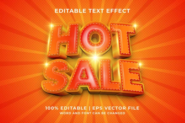 Editable Text Effect Hot Sale Template Style Premium Vector — ストックベクタ