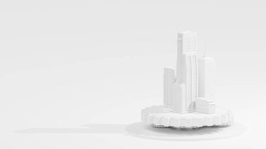 Minimum konsept. Beyaz arka planda beyaz dişli teçhizatı var. Toplum güdüsü kavramı. 3B Hazırlama.