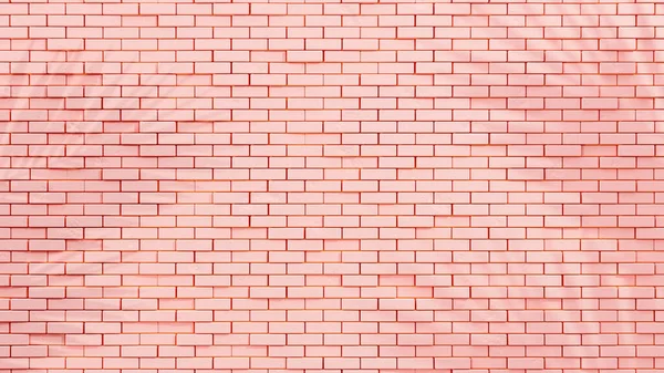 Pink Brick Wall Dan Shadow Dari Pohon Untuk Latar Belakang Stok Foto