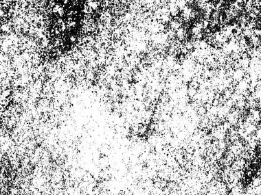Siyah beyaz grunge. Tehlike örtüsü dokusu. Soyut yüzey tozu ve kaba duvar arkaplanı kavramı. Sıkıntı illüstrasyonu, grunge etkisi yaratmak için basitçe nesnenin üzerine yerleştirilir. Vektör EPS10.