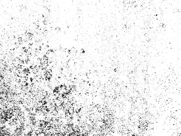 Black White Grunge Distress Overlay Texture Abstract Surface Dust Rough — Stock Vector