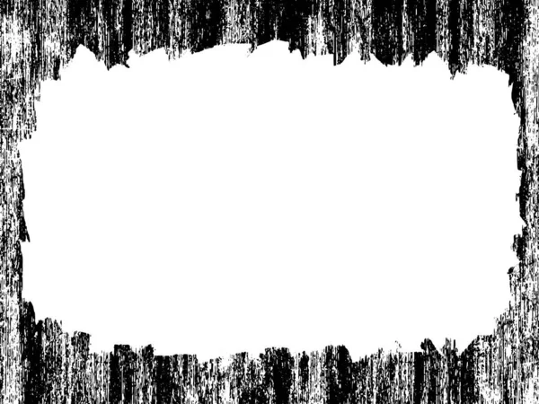 Marco Grunge Frontera Grunge Blanco Negro Textura Superposición Angustia Polvo — Archivo Imágenes Vectoriales