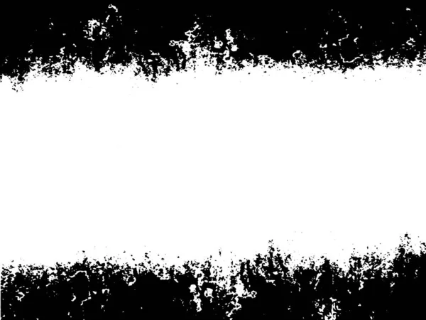 Grunge Frame Dan Perbatasan Hitam Dan Putih Grunge Tekstur Penekanan - Stok Vektor