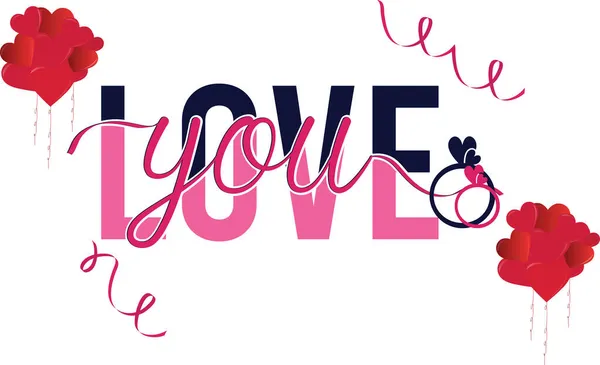 Typografia Design Valentines Daymoże Być Stosowany Koszulki Kubki Plakaty Plakaty — Wektor stockowy