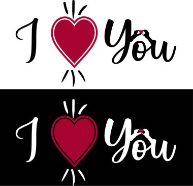  Typography Design, Sevgililer Günü için. Tişörtlerde, kupalarda, poster kartlarında, rozetlerde ve çok daha fazlasında kullanılabilir..