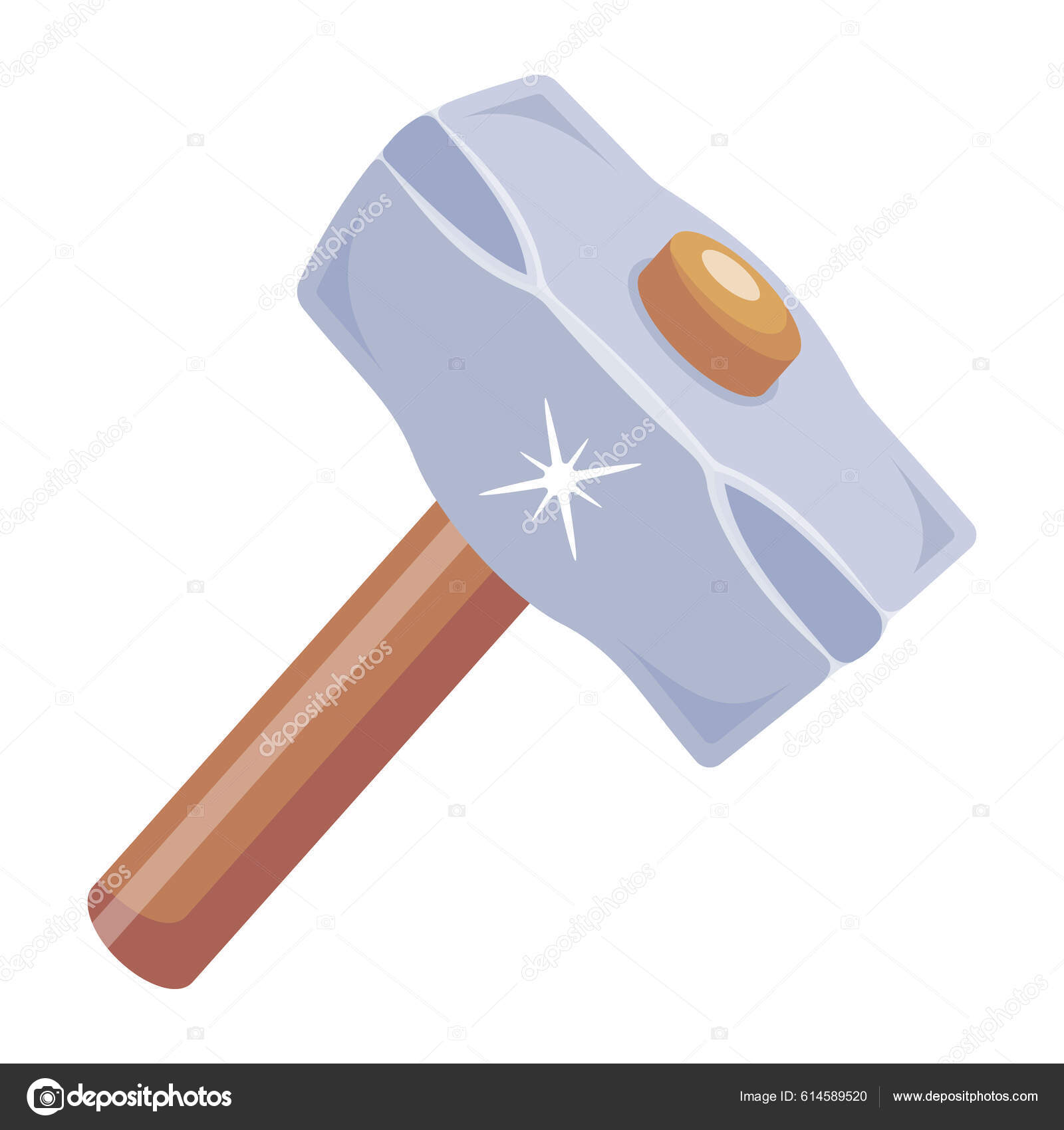 Image vectorielle Illustration Vectorielle D'un Marteau Dessin Animé par  ©vectorsmarket - 614589520, image size:1600x1700