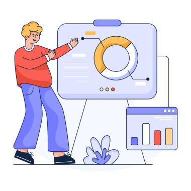 Görev listesinin en iyi düz illüstrasyonu