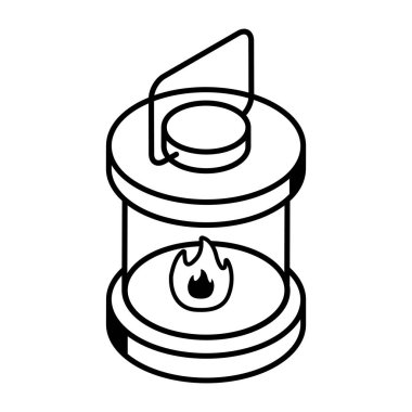 Bir gaz kutusunun vektör illüstrasyonu