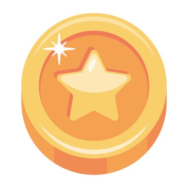 Yıldız simgesi. düz dizayn biçimi 10