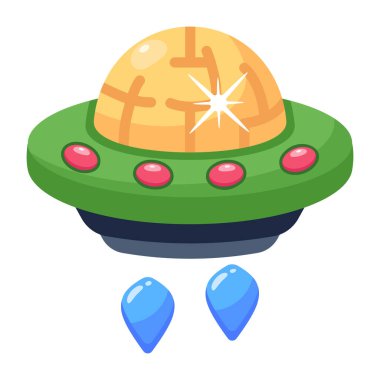 Mesajınız için uzayı olan UFO gezegeni