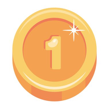 Madalya ikonu. düz dizayn biçimi 10