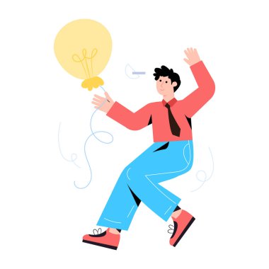 İş büyümesi düz illüstrasyon prim kullanımı için yukarı