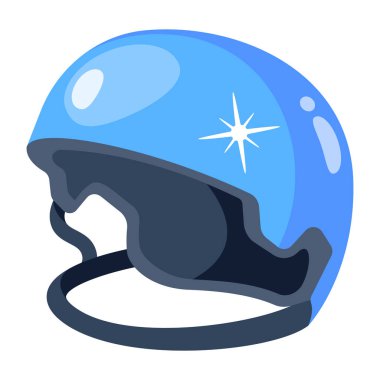 Kask ikonu. Web tasarımı beyaz arkaplanda izole edildi