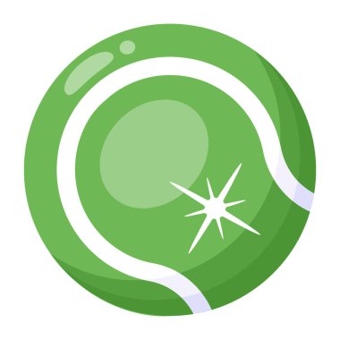 yeşil top, vektör çizimi basit tasarım