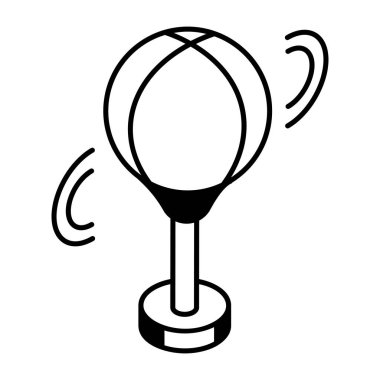 Golf topu ikonu vektör illüstrasyon grafik tasarımı