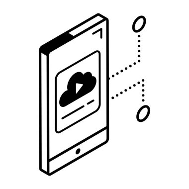 akıllı telefon vektör illüstrasyon tasarımı