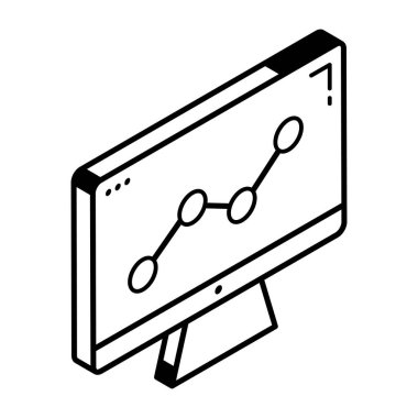 iş ve finans ikonu vektör illüstrasyonu