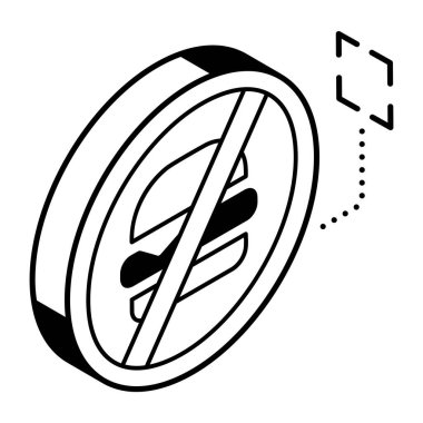 yiyecek simgesi yok, vektör çizimi basit tasarım