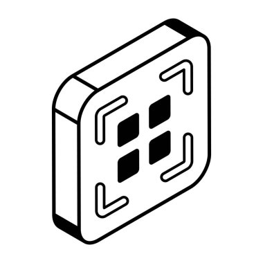 Beyaz arkaplanda izometrik takvim simgesi