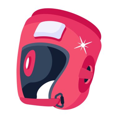 Çizgi film kaskının vektör çizimi