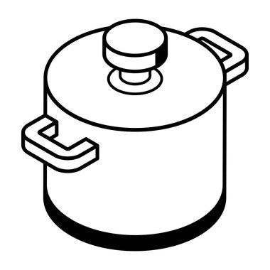 Pan simgesi, vektör illüstrasyon tasarımı