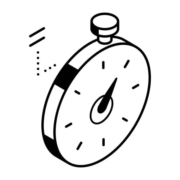 Timer Ikonen Vektor Illustration — Stock vektor