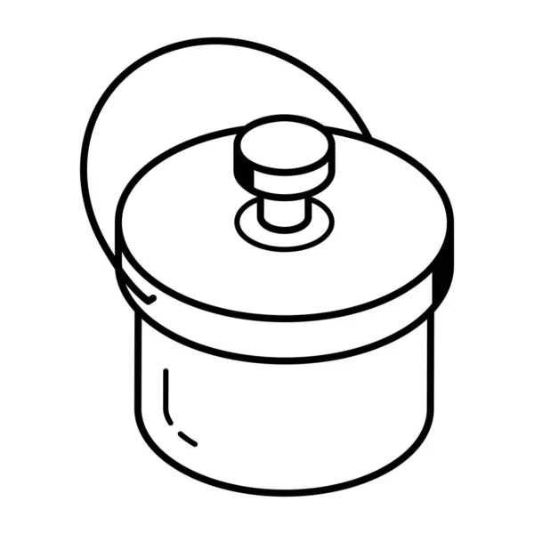 Cochez Cette Icône Contour Casserole — Image vectorielle