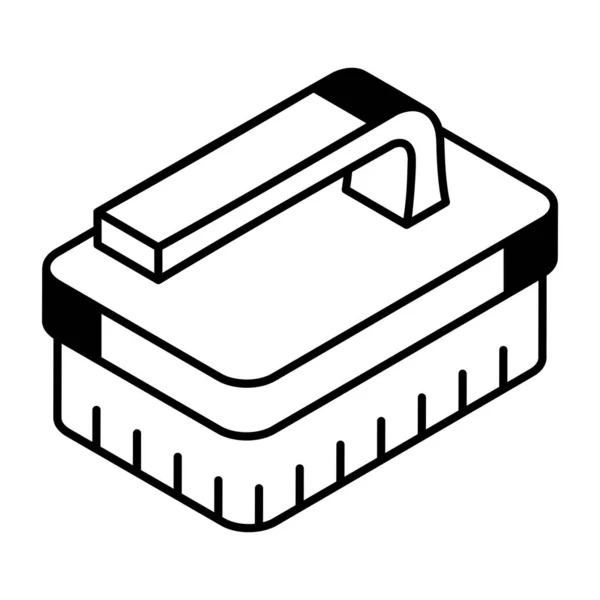 Звантаження Піктограми Лінії Чистки Пензля — стоковий вектор