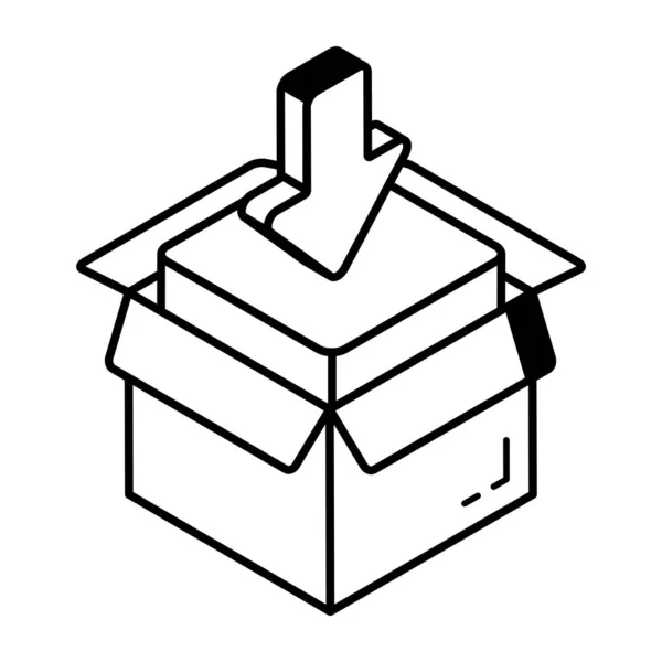 Kontrollera Denna Konturikon Design Förpackningar — Stock vektor