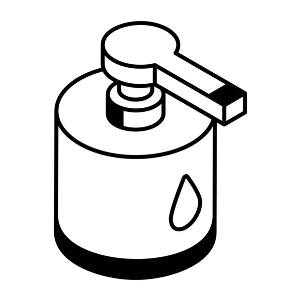 Botella Con Jabón Ilustración Vectorial Diseño Simple — Archivo Imágenes Vectoriales