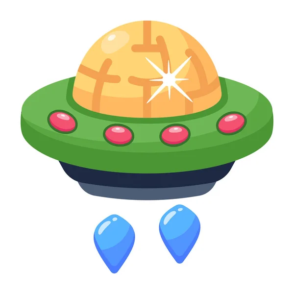 Ufo Planet Mit Platz Für Ihre Botschaft — Stockvektor