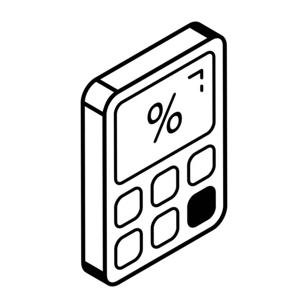 Icono Isométrico Editable Tipo Interés Moda — Vector de stock