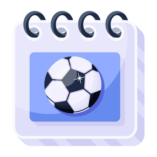 Icône Vectorielle Football Illustration Simple Moderne — Image vectorielle