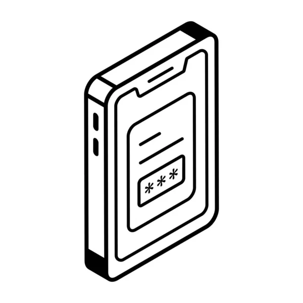 Illustration Vectorielle Icône Smartphone Moderne Livre — Image vectorielle