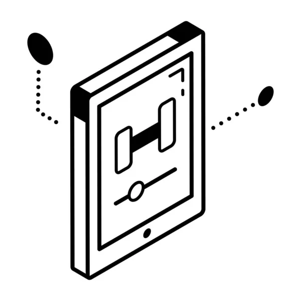 Illustration Vectorielle Smartphone Icône Moderne — Image vectorielle