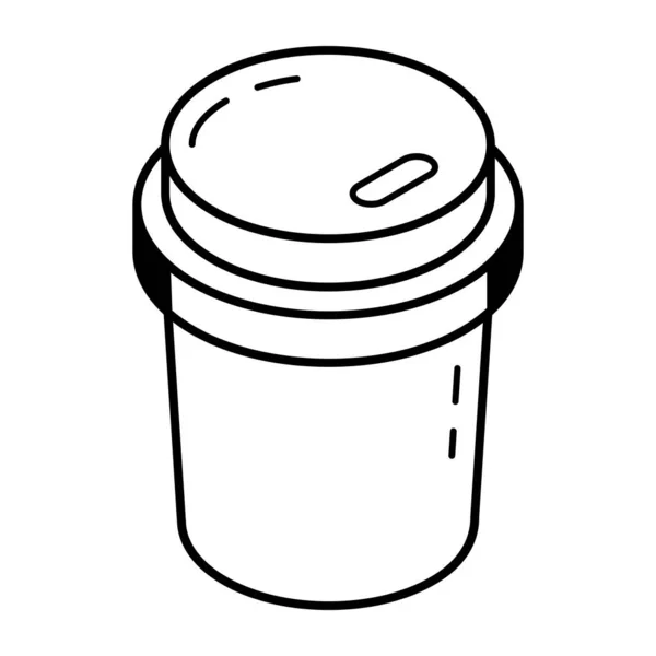 Vektor Illustration Kopp Kaffe — Stock vektor