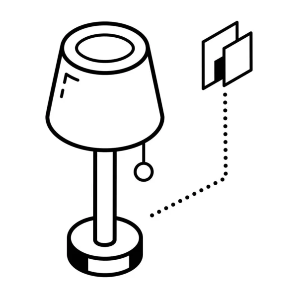 Ilustração Vetorial Ícone Moderno Lâmpada —  Vetores de Stock
