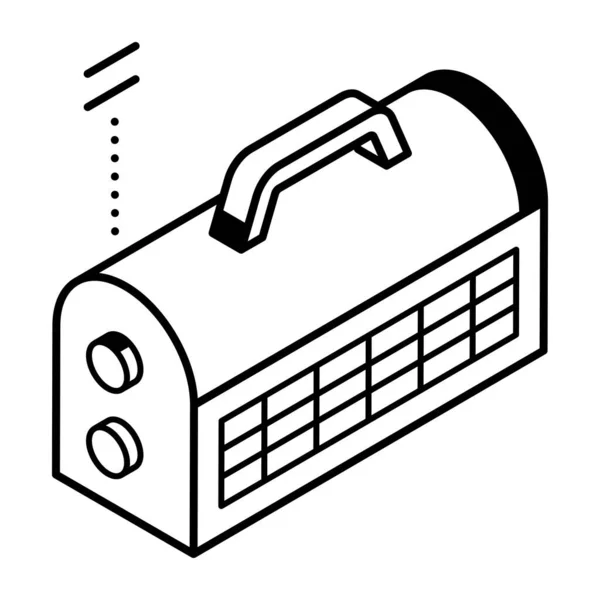 Icona Radio Illustrazione Vettoriale Design Semplice — Vettoriale Stock