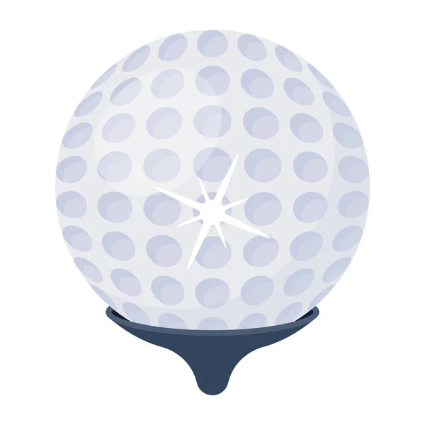 Golf Ball Symbol Vektor Illustration Grafik Design — Stockvektor