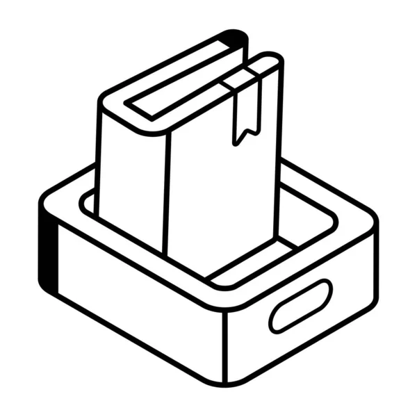 Isoometrisk Utbildningsikon Vektor Illustration — Stock vektor