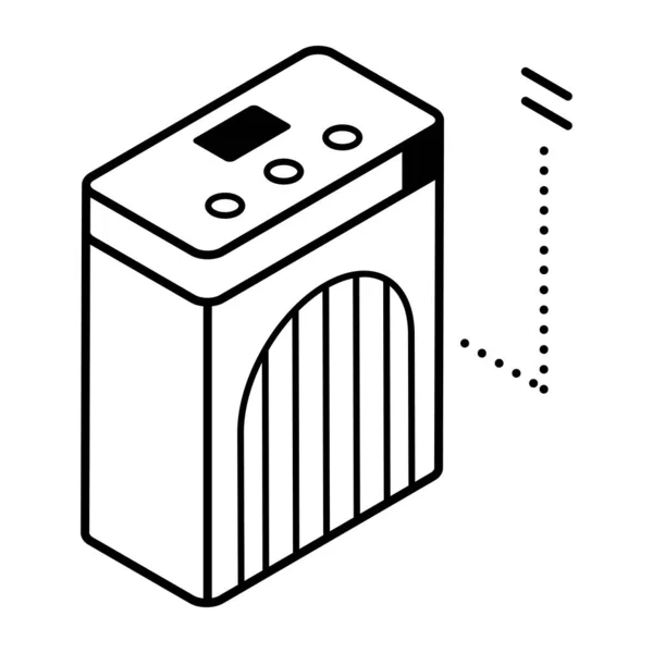 Очиститель Воздуха Векторная Иллюстрация Простая Конструкция — стоковый вектор