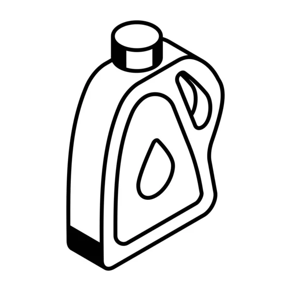 Ilustracja Wektorowa Ikony Oleju Izolowany Białym Tle — Wektor stockowy