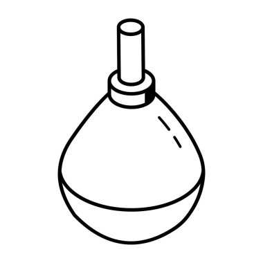 perfume bottle icon. outline illustration 