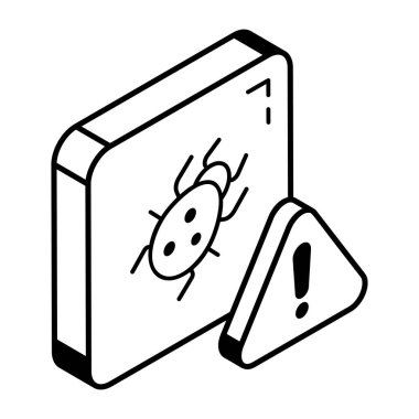 Virüs ikonu vektör illüstrasyonu