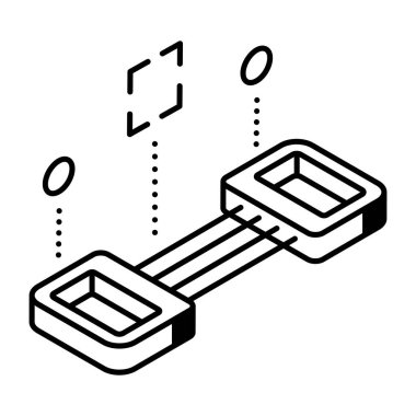 fitness ve egzersiz ekipmanı simgesi.