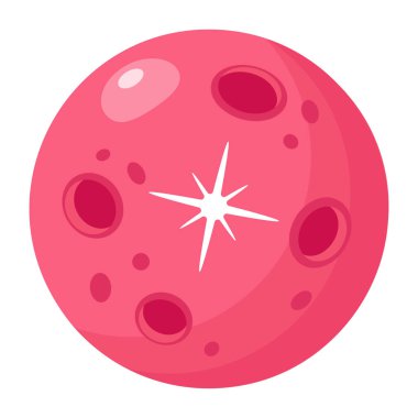 gezegen simgesi basit illüstrasyon